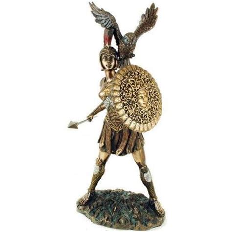 Athena Warrior Goddess of Wisdom Greek Goddess Bronze Statue