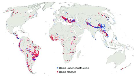 2: Map of the world's major reservoirs with the main purpose of... | Download Scientific Diagram