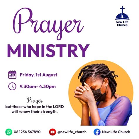 Prayer ministry flyer video Template | PosterMyWall