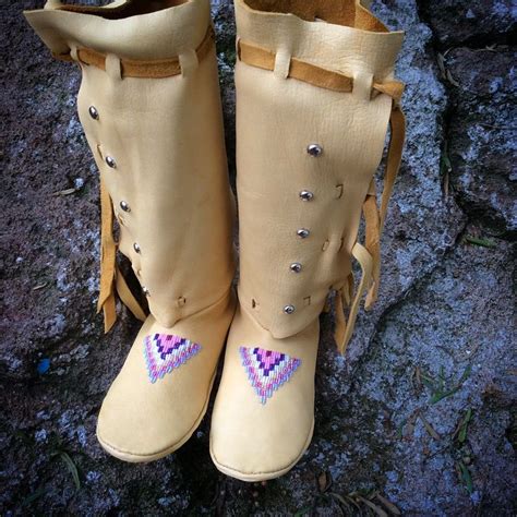 Lavendar Legging Moc | Moccasin pattern, Moccasin boots, Native american moccasins