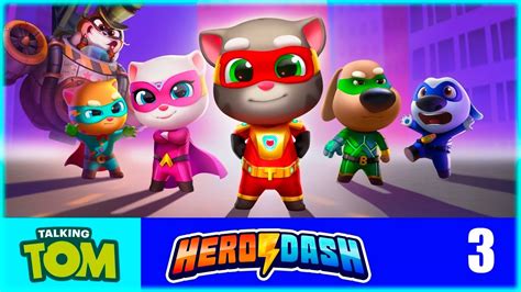 Talking Tom Hero Dash - Run Game - Gameplay Walkthrough - Part 3 - only angela - YouTube