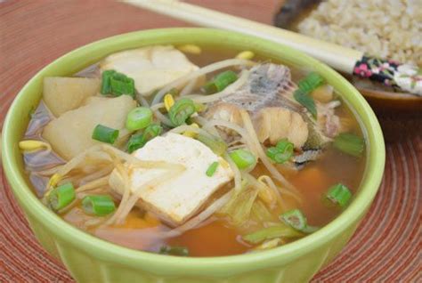 Korean pollock stew, natural remedy for cold or flu, pollock fish stew