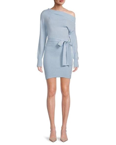 NAADAM Wool & Cashmere Mini Sweater Dress in Sky (Blue) | Lyst