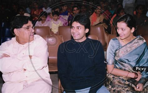 Image of Telugu Film Producer Allu Aravind with Pawan Kalyan and Renu ...