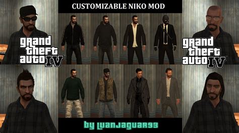 GTA IV Customizable Niko Extended mod by LuanJaguar93 file - ModDB