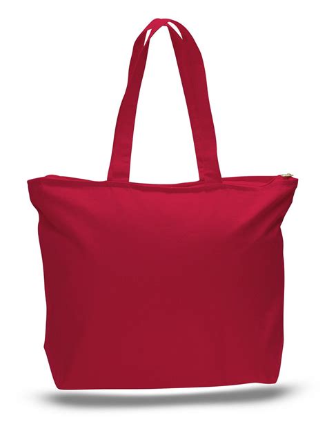 Canvas Tote Bags with Zipper, Heavy Canvas Zippered Tote Bag