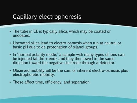 Capillary electrophoresis principles and applications