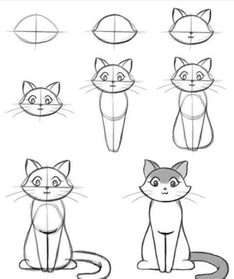 How To Draw Easy Animals | Comment dessiner un chat, Dessin chat ...