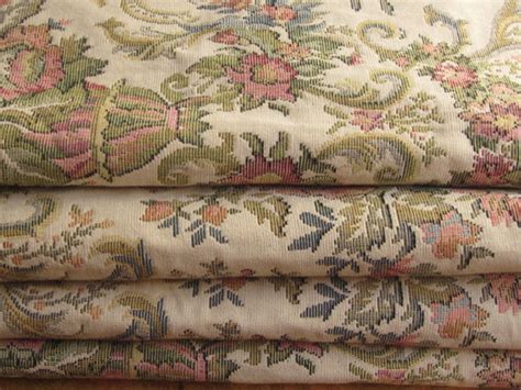 Tapestry Fabric, Vintage Floral by Queen Decor - Victorian - Upholstery ...