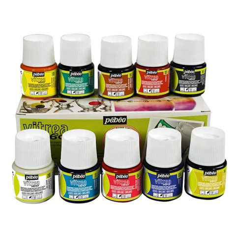 Shop for the Pébéo Vitrea 160 Glossy Glass Paint 10 Color Set at Michaels