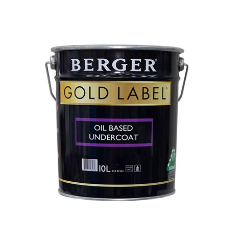 Berger Gold Label Oil Based Undercoat White 4L - Inspirations Paint