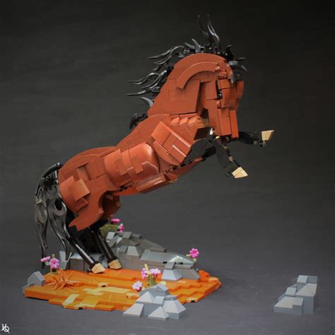 Not A Lot Of Studs On This Stud - A Lego Horse MOC - EverydayBricks