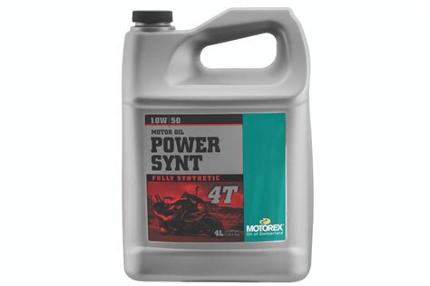 Motorex Power Synth 4T 10W50 100% Synthetic Oil - 4 Ltr