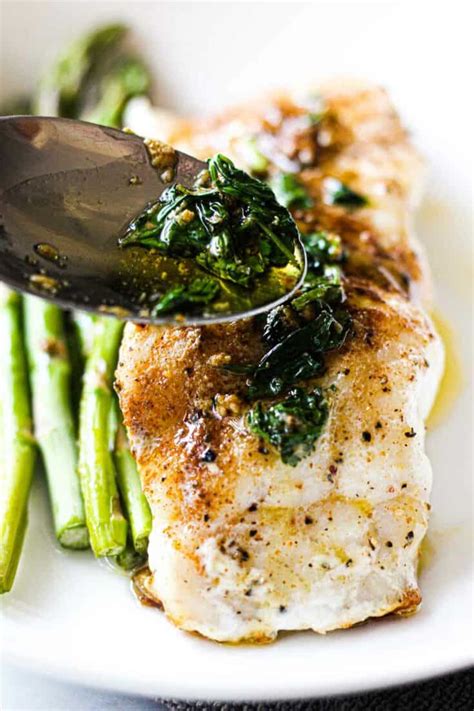 Pan seared grouper with lemon butter - The Top Meal