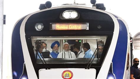 Sleeker, swifter, with revolving seats — Modi flags off Gandhinagar-Mumbai Vande Bharat Express