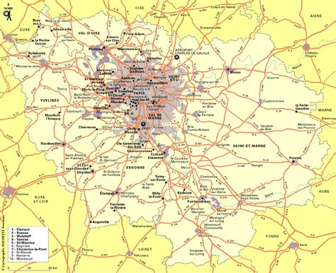 Carte Île-de-France : Plan Île-de-France - Routard.com