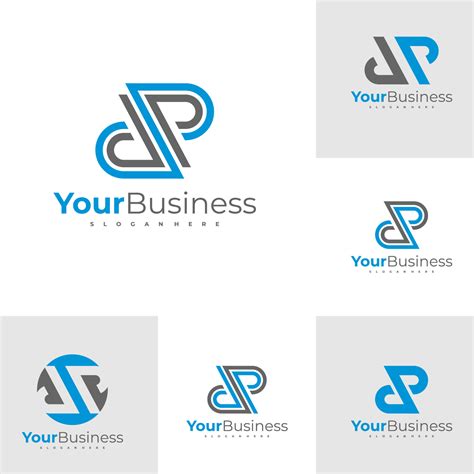 Letter JP logo design vector template, Initial JP logo concepts ...