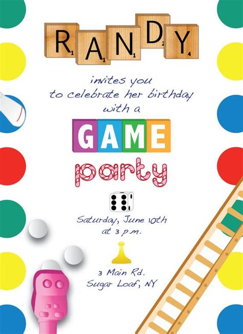 Printable Game Night Party Invitation - Etsy | Video game party ...