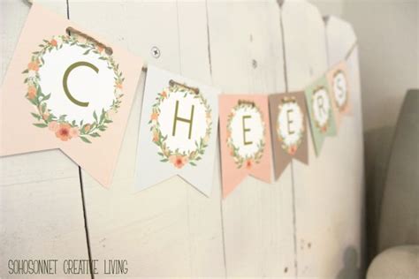 Anthropologie Knock Off - Free Alphabet Banner Printable - SohoSonnet Creative Living | Birthday ...