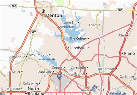 MICHELIN Lewisville map - ViaMichelin