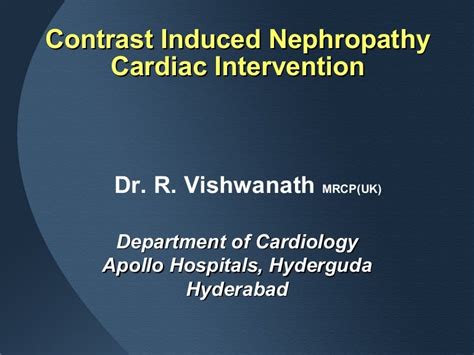 Contrast Induced Nephropathy