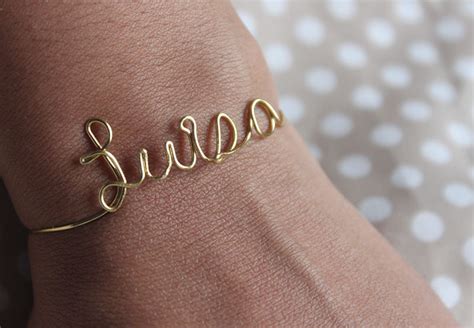 DIY Wire Name Bracelet - Why Don't You Make Me?