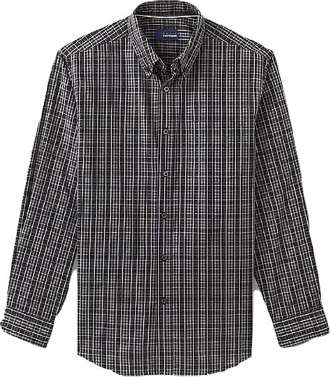 BASIC EDITIONS Men's Easy Care Long Sleeve Shirt - Plaid Size 2XL at Amazon Men’s Clothing store