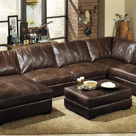 Leather Sectional Chaise - Interior Ku