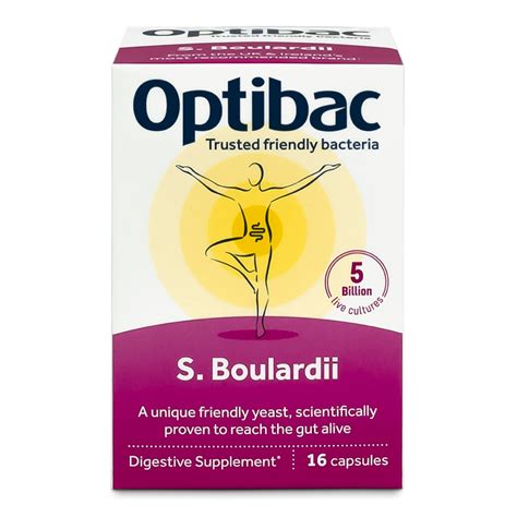 Optibac Probiotics Saccharomyces Boulardii, 16 Capsules - VictoriaHealth