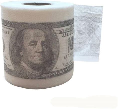 Amazon.com: Forum Novelties Creazy One Hundred Bill Printed Toilet Paper America US Dollars ...