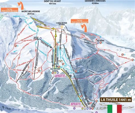 La Thuile Trail & Resort Maps | Project Powder