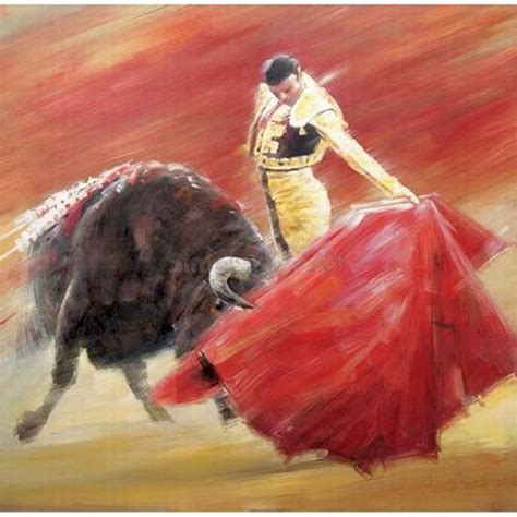 Matador And Bull Oil Painting at PaintingValley.com | Explore ...