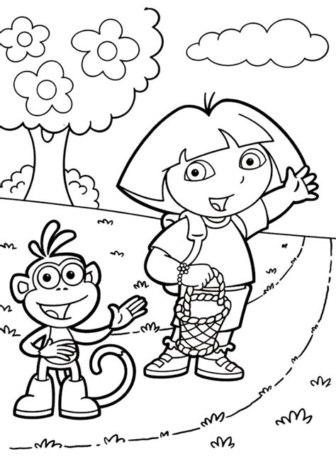 Desenhos de Macaco e Menina para Colorir e Imprimir - ColorirOnline.Com