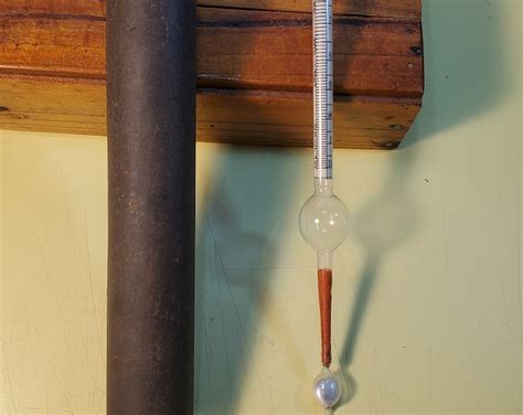 Unique Antique Glass Mercury Thermometer in in Case - Etsy