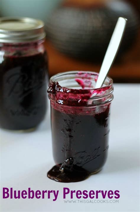 Blueberry Preserves Recipe | This Gal Cooks