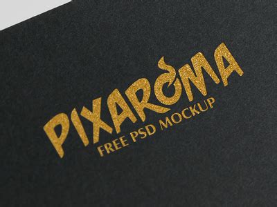 Free Golden Logo Mockup PSD by pixaroma - Dribbble