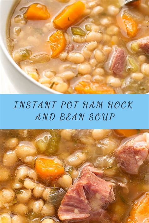 INSTANT POT HAM HOCK AND BEAN SOUP RECIPE