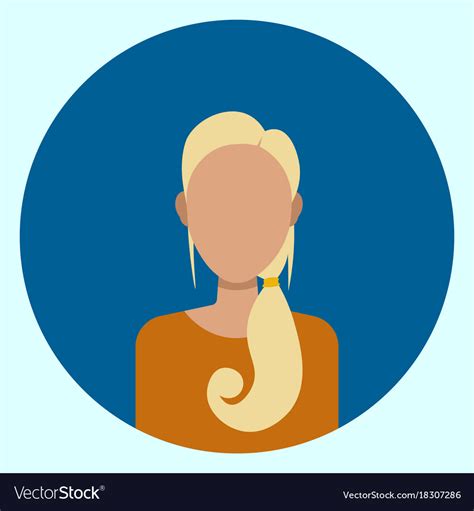 Female avatar profile icon round woman face Vector Image