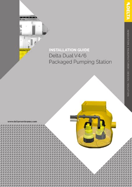 Delta Dual V4 & V6 Sump Pump Installation Guide | Delta Membrane Systems Ltd | NBS Source