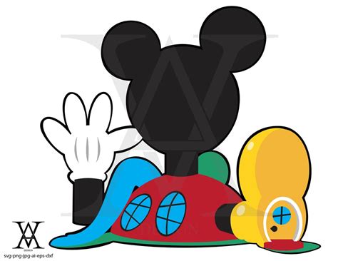 Mickey Mouse Clubhouse Clipart Vector. INSTANT DOWNLOAD - Etsy