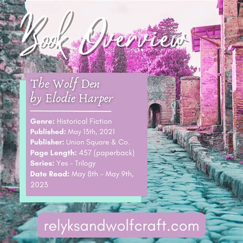 Book Review: The Wolf Den by Elodie Harper - Relyks and Wolfcraft