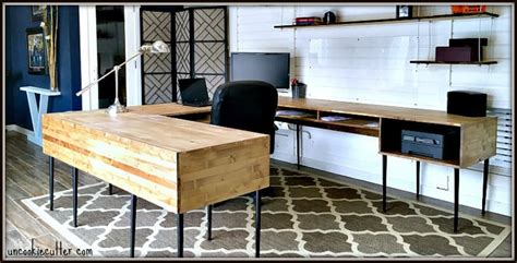 DIY Modern U-Shaped Desk - KnockOffDecor.com