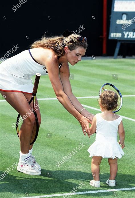 Annabel Croft Daughter Amber Playing Tennis Editorial Stock Photo - Stock Image | Shutterstock