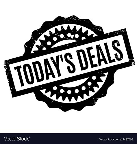 Today s deals rubber stamp Royalty Free Vector Image