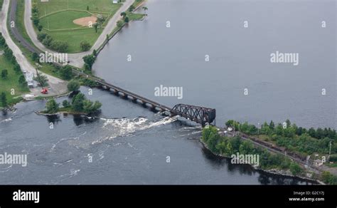 The headwaters of the Rainy River is spanned by the Canadian National ...