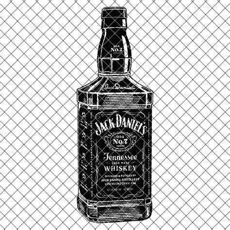 Jack Daniels Svg Bottle Of Tennessee Whiskey Svg Alcohol Jack Daniels ...