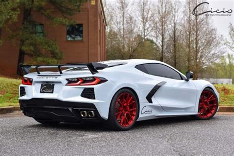 Lowered C8 with Red Shoes Looks Like an Exotic Euro - CorvetteForum