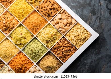 Indian Teatime Snacks Like Sev Chivda Stock Photo 1108349366 | Shutterstock