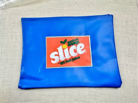 VINTAGE MANDARIN ORANGE Slice - 10% Fruit Juice Zippered Bag / Chicago Cubs $24.00 - PicClick