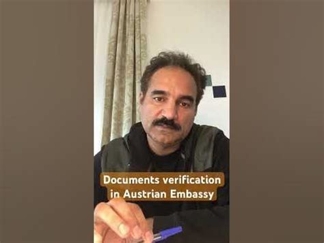 Appointment for Documents Verification in Austrian Embassy Islamabad #studyinaustria - YouTube